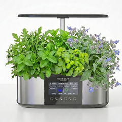 21 pod Smart indoor garden with plants on a white background