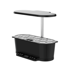 West Kent 15-Pod Indoor Hydroponic Smart Garden black, empty with 15 pod slots ready for planting, side angle 1