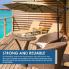 A strong and reliable rust-free patio umbrella